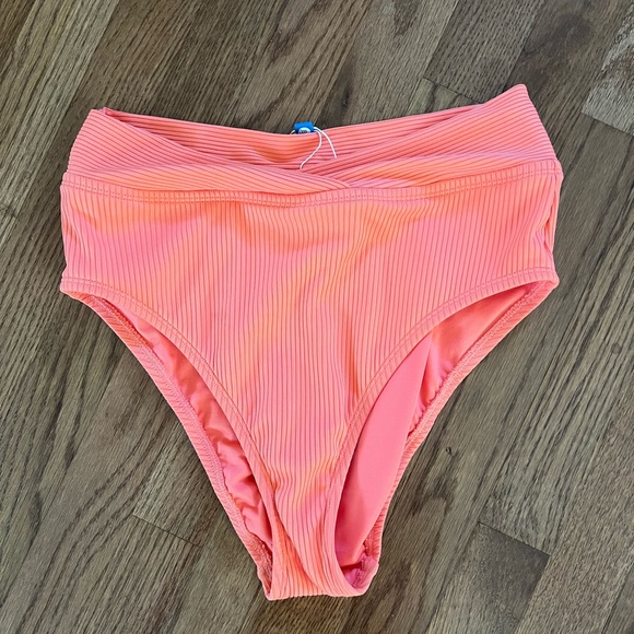 Bleu Rod Beattie orange coral chic swim bottoms size 8 NEW - Picture 1 of 3